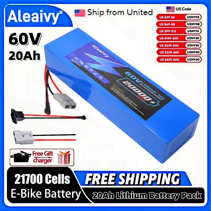 알레아이비 60V 20Ah 30Ah 21700 리튬 배 - 72V 45A Dual Controller 리뷰 및 가격