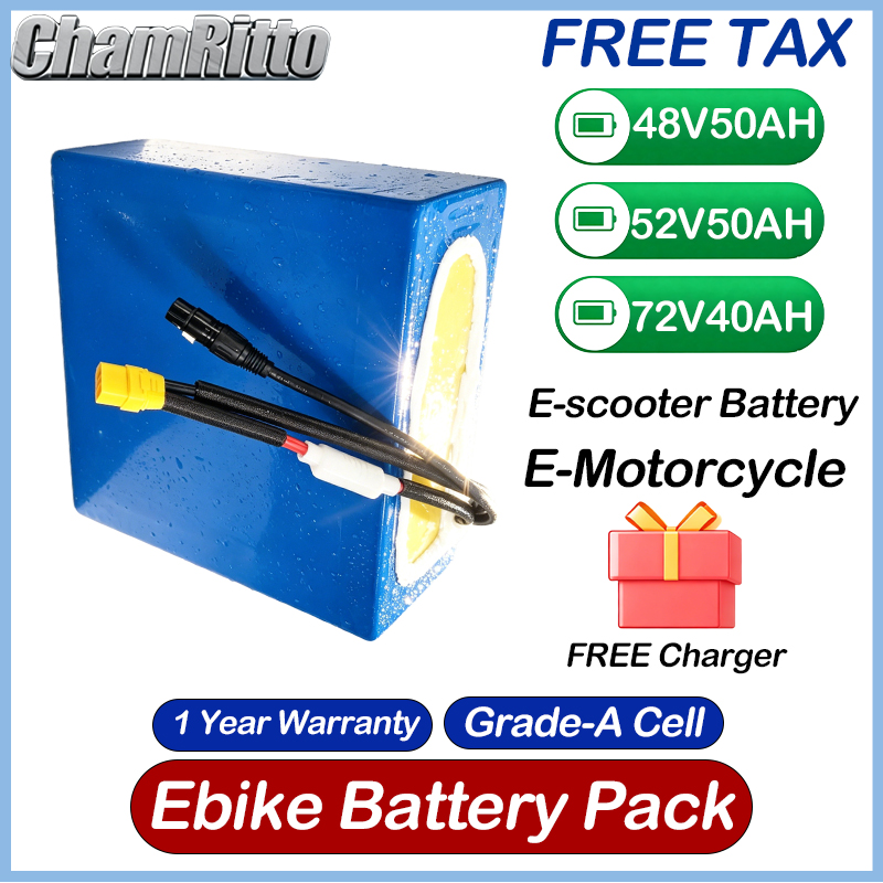전기 자전거 48V 30ah 리튬 배터리 52V 40a - 60V 30Ah 21700 Battery Pack 리뷰 및 가격