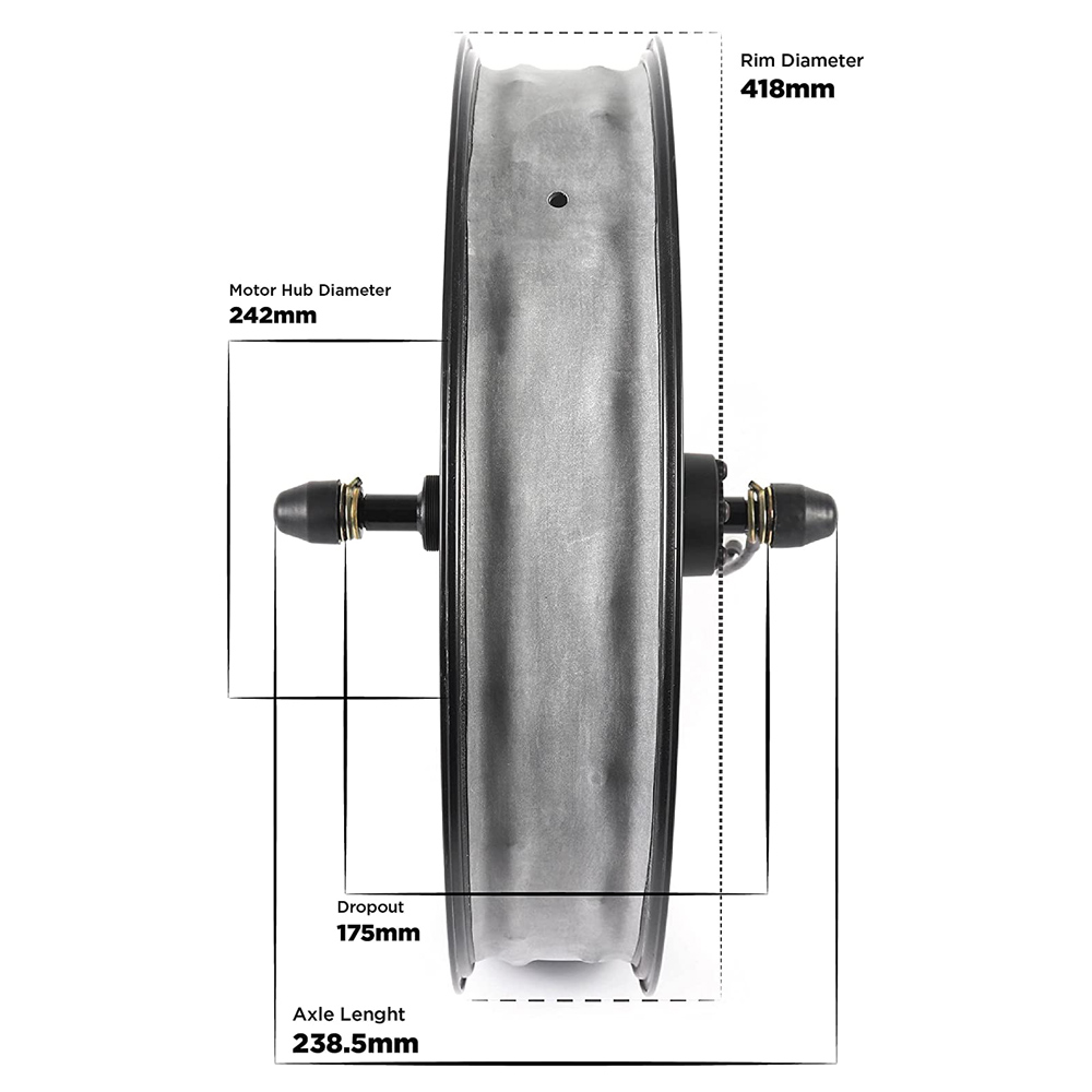 고출력 20인치 브러시리스 기어리스 60V 72V 30 - 60V 5000W Brushless Hub Motor 리뷰 및 가격