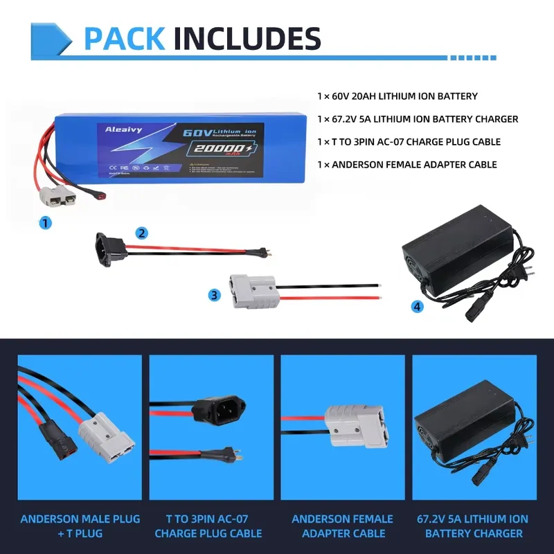알레아이비 60V 20AH 30AH 21700 리튬 배 - 60V 30Ah 21700 Battery Pack 리뷰 및 가격
